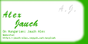 alex jauch business card